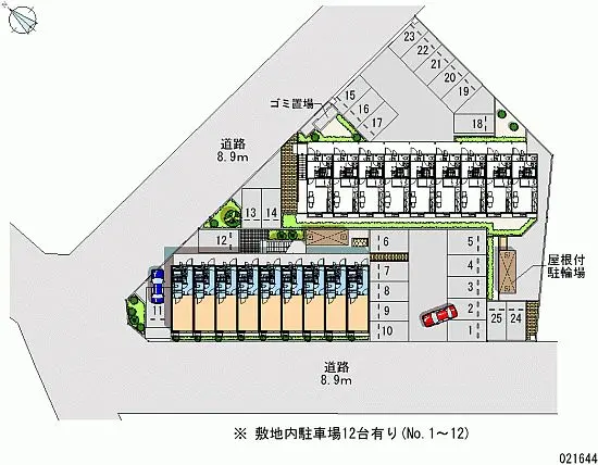 ★手数料０円★久留米市東合川７丁目 月極駐車場